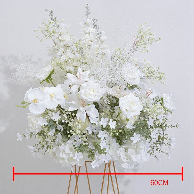 Babysbreath Orchid Mist Grass Hang Corner Flower Row Floor Floral Arrangement Wedding Backdrop Arch Deco Table Centerpieces Ball #1041