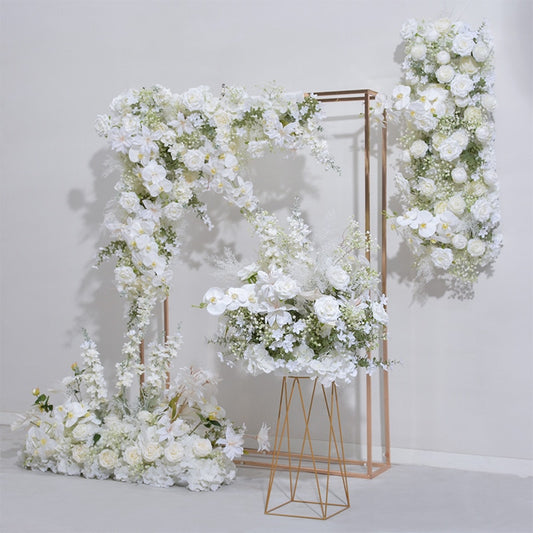 Babysbreath Orchid Mist Grass Hang Corner Flower Row Floor Floral Arrangement Wedding Backdrop Arch Deco Table Centerpieces Ball #1041