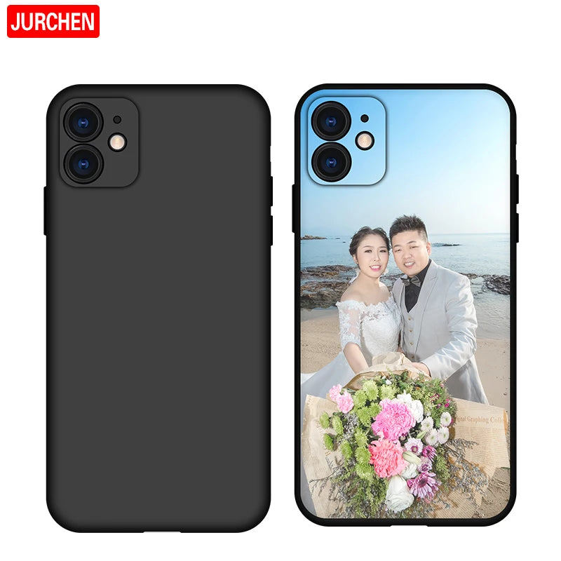 Custom Personalized Photo Cases For iPhone 14 13 12 Mini 11 Pro X XS MAX XR 6 6S 7 8 Plus 5 5S SE 2020 2022 Silicone Name Cover