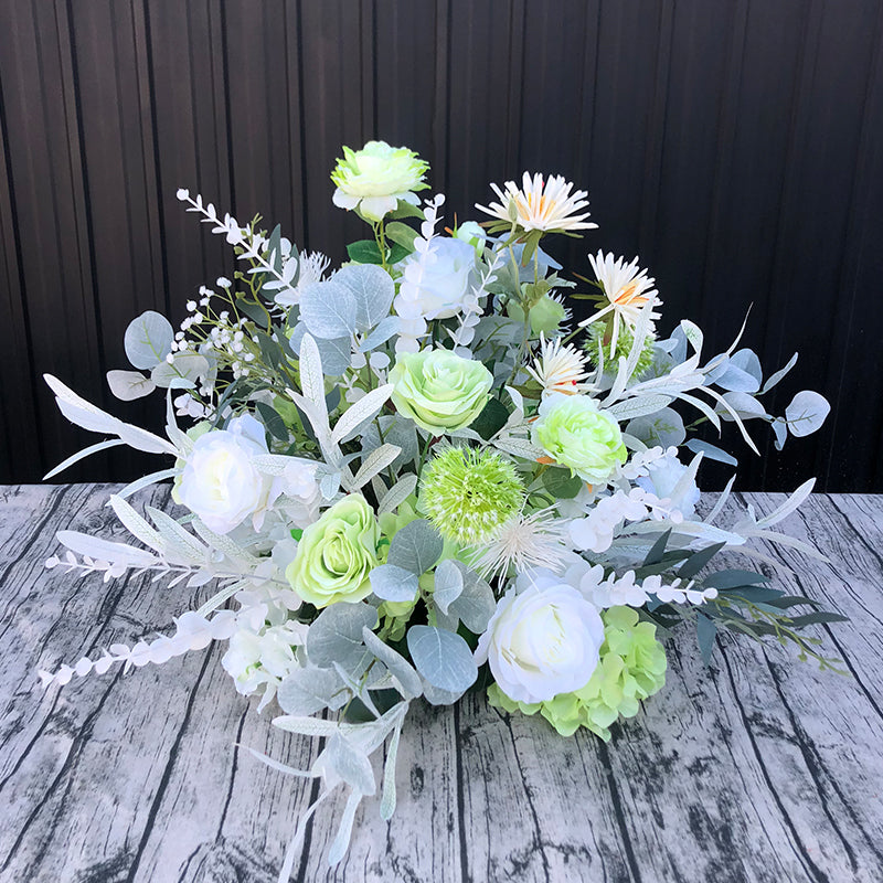 New Wedding Road Flower-attracting Hotel Flower-arranging Stage Hanging Ladder Site Layout Silk Flower Wedding Flower Ball Floriculture. #1081