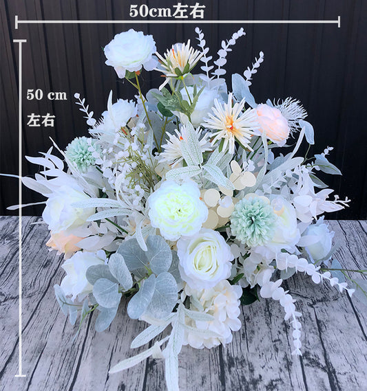 New Wedding Road Flower-attracting Hotel Flower-arranging Stage Hanging Ladder Site Layout Silk Flower Wedding Flower Ball Floriculture. #1081