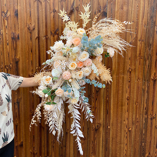 70cm 27.55inch New Style Wedding Flower Arrangement Wedding Arch Flower Stage Background Welcome Area Layout Arrangement Flower Simulation Silk Flower Floral Art #1032