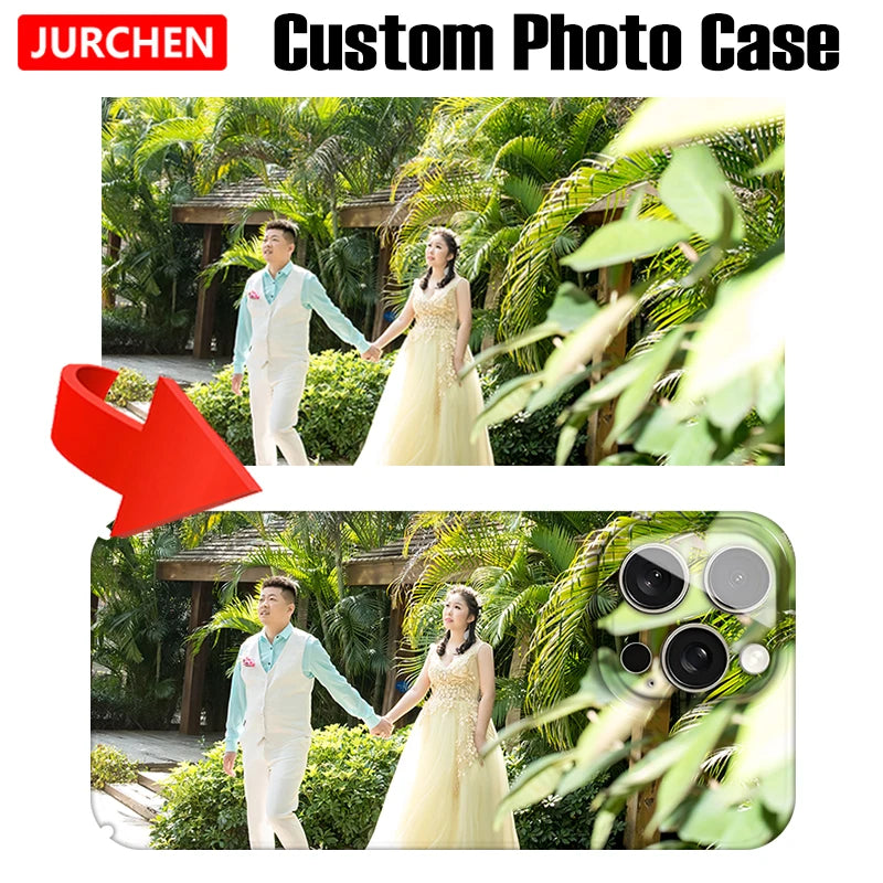 Custom Photo Plastic Cases For iPhone 16 13 15 11 13 12 Plus Mini XS 15Pro Pro Max SE 2020 2022 Images Hard Cover Side Printing