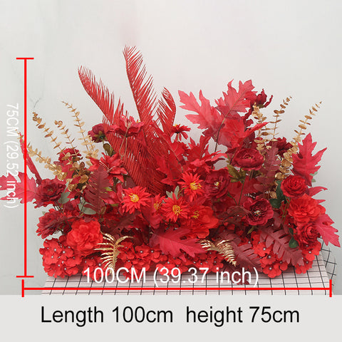 Wedding Ground Row Flowers Artificial Silk Flower Wedding Flower Row T-table Roadside Guide Flowers #1133