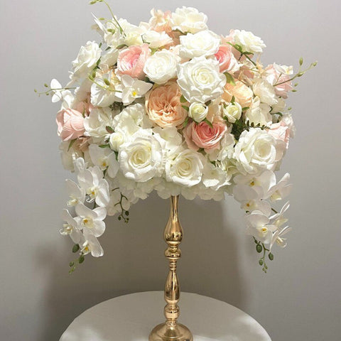 60cm Rose Orchid Hydrangea Table Centerpiece Flower Ball Arrangement Wedding Banquet Table Bouquet Party Props Window Display #1009