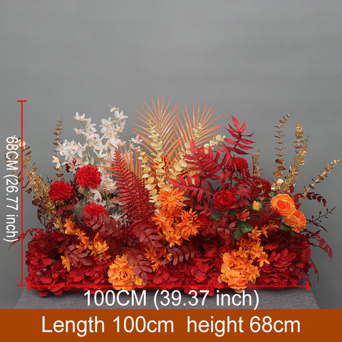 Wedding Ground Row Flowers Artificial Silk Flower Wedding Flower Row T-table Roadside Guide Flowers #1133