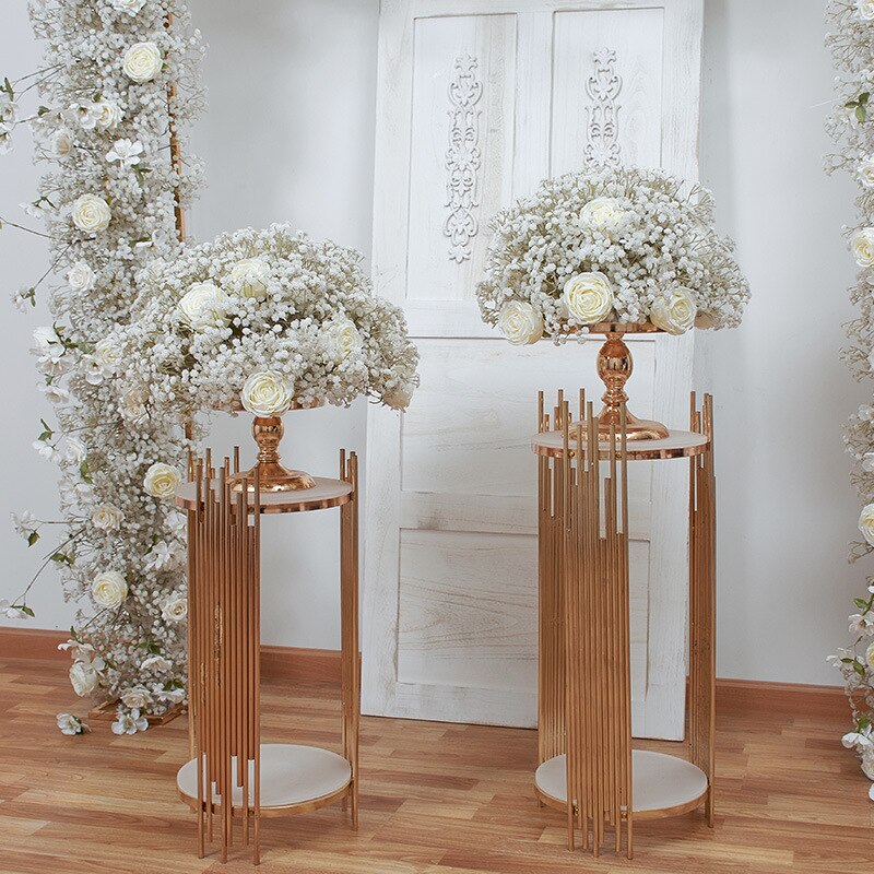 Artificial Baby Breath Rose Flower Row Wedding Backdrop Arch Arrangement Event Table Centerpieces Ball Party Floor Floral Runner #1033