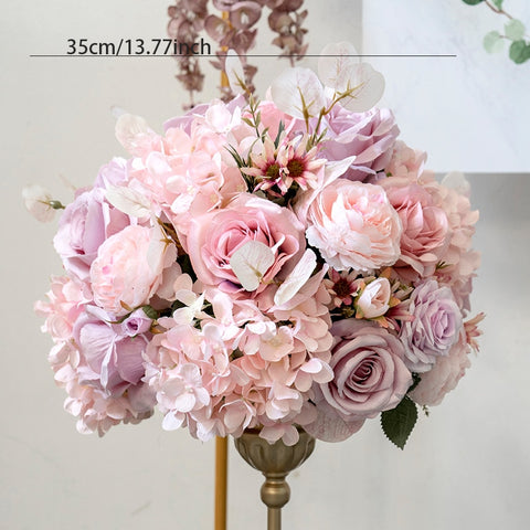 Pink Artificial Silk Flowers Wedding Backdrop Decor Arrange Arch Table Centerpieces Row Flower Party Window Display Photo Props #1084