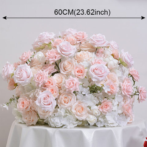 60cm Luxury Red White Pink Rose Table Centerpiece Ball Wedding Table Flower Arrangement Birthday Party Props Window Display #1012