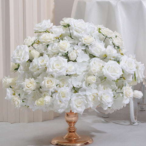 60cm Luxury Red White Pink Rose Table Centerpiece Ball Wedding Table Flower Arrangement Birthday Party Props Window Display #1012