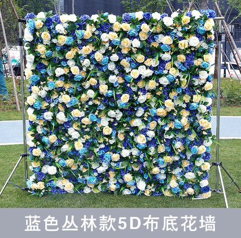 The Forest Cloth Bottom Artificial Flower Wall, Background Wall, Green Plant Wall, Outdoor Wedding Decoration Activities, Arrange The Flower Wall #1111