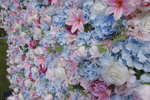 Background Wall of Flower Wall with Cloth Bottom Online Celebrity Background Photo Photo Background Wedding Arrangement Wedding Simulation Rose Wall #1042