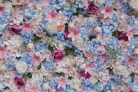 Background Wall of Flower Wall with Cloth Bottom Online Celebrity Background Photo Photo Background Wedding Arrangement Wedding Simulation Rose Wall #1042