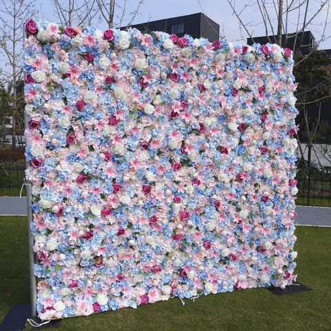 Background Wall of Flower Wall with Cloth Bottom Online Celebrity Background Photo Photo Background Wedding Arrangement Wedding Simulation Rose Wall #1042