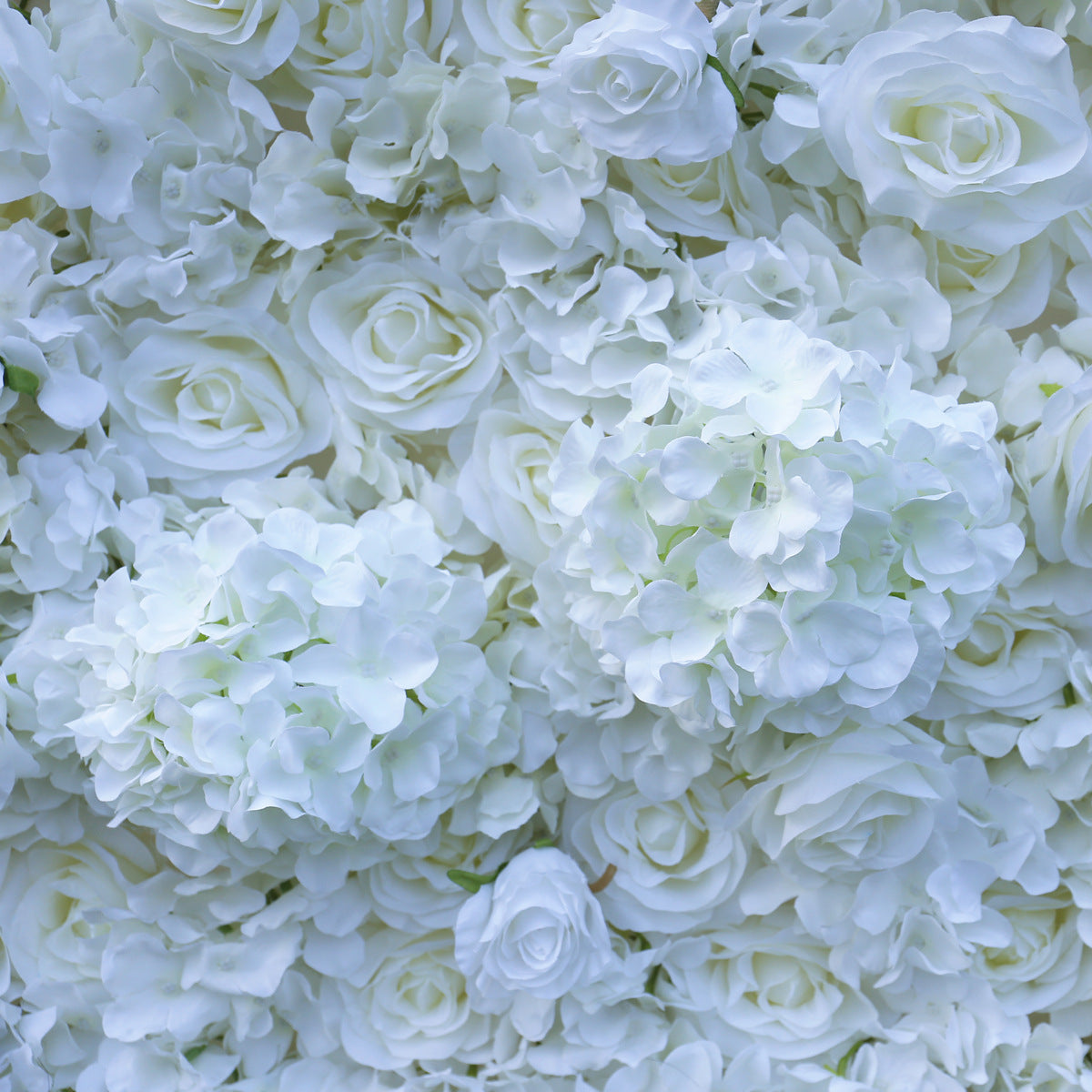 White Cloth Bottom Flower Wall Background Wall Simulation Flower Photography Background Wedding Decoration Wall #1120