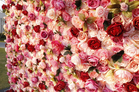 Flower Wall, Background Wall, Wedding Decoration, Outdoor Wedding Decoration, Live Broadcast Room, Background Rose Wall #1061