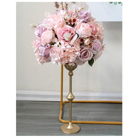 Pink Artificial Silk Flowers Wedding Backdrop Decor Arrange Arch Table Centerpieces Row Flower Party Window Display Photo Props #1084