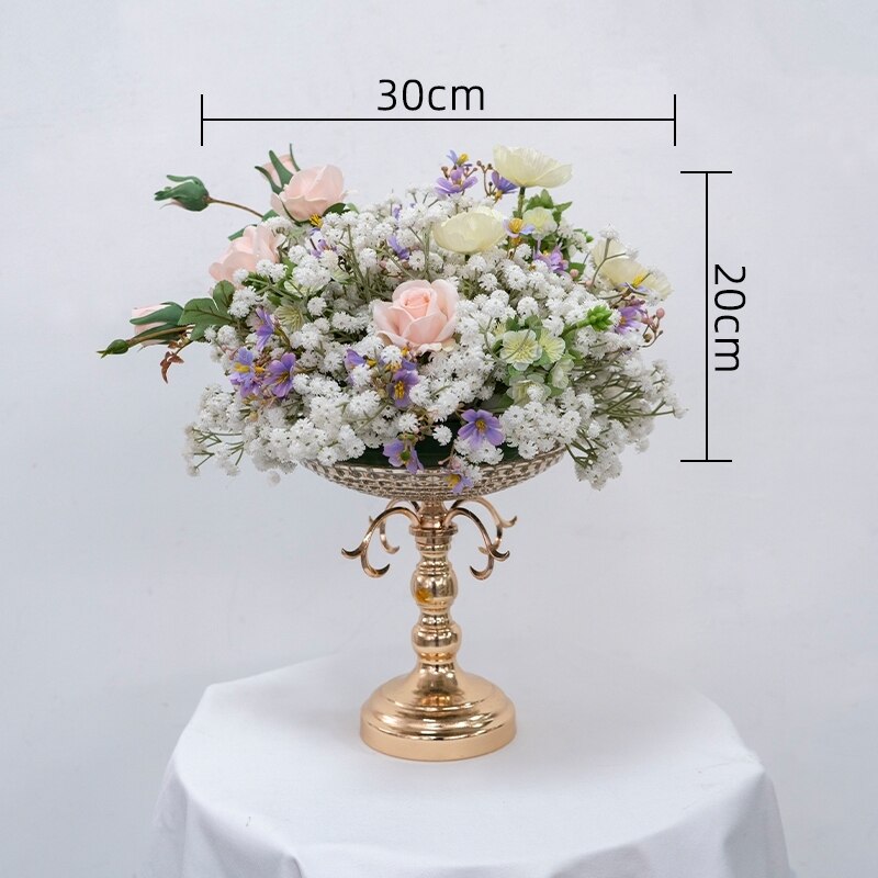 Rose Babysbreath Orchid Welcome Sign Flower Row Table Centerpieces Wedding Arch Flowers Arrangements Decor Floor Floral Ball #1107