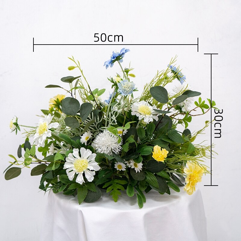 Rose Babysbreath Orchid Welcome Sign Flower Row Table Centerpieces Wedding Arch Flowers Arrangements Decor Floor Floral Ball #1107