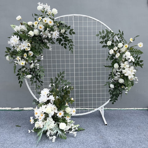 Wedding Props Flower Row Arrangement Artificial Flower Ball Arch Pavilion Decor Hanging Corner Floral Party Stage Scene Layout #1116