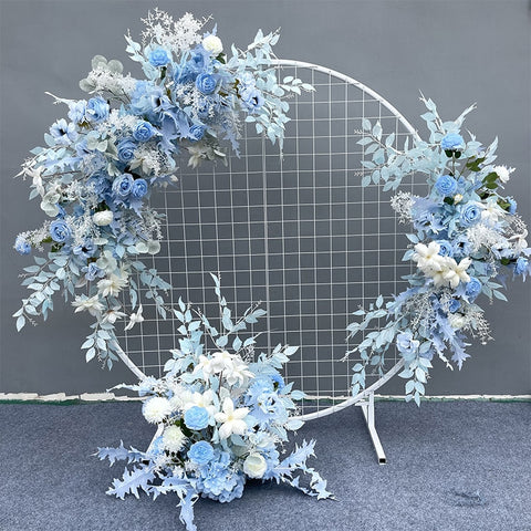 Wedding Props Flower Row Arrangement Artificial Flower Ball Arch Pavilion Decor Hanging Corner Floral Party Stage Scene Layout #1116