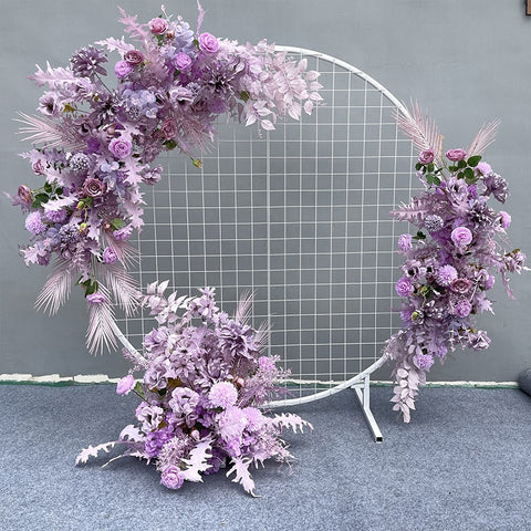 Wedding Props Flower Row Arrangement Artificial Flower Ball Arch Pavilion Decor Hanging Corner Floral Party Stage Scene Layout #1116