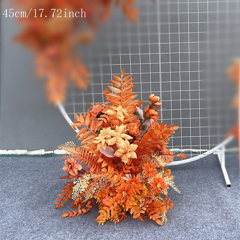 Hochzeits-Requisiten, Blumen-Reihen-Arrangement, künstliche Blumen-Kugel-Bogen-Pavillon-Dekor, hängende Ecke, florales Party-Bühnen-Szenen-Layout 