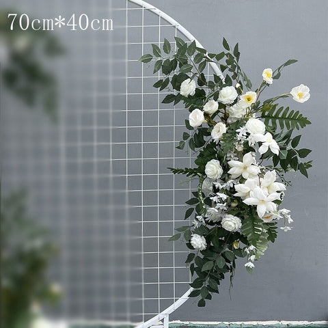 Wedding Props Flower Row Arrangement Artificial Flower Ball Arch Pavilion Decor Hanging Corner Floral Party Stage Scene Layout #1116