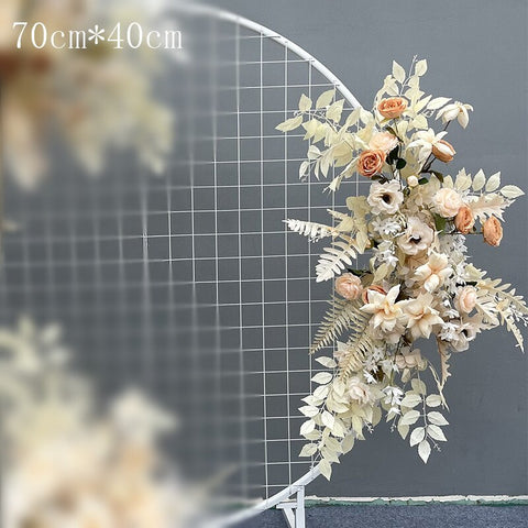 Wedding Props Flower Row Arrangement Artificial Flower Ball Arch Pavilion Decor Hanging Corner Floral Party Stage Scene Layout #1116