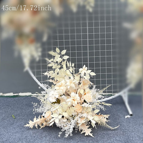 Wedding Props Flower Row Arrangement Artificial Flower Ball Arch Pavilion Decor Hanging Corner Floral Party Stage Scene Layout #1116