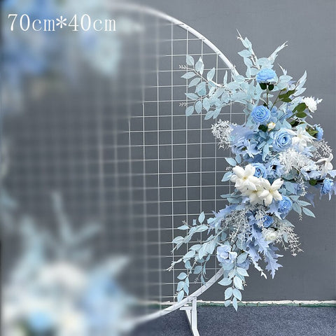 Wedding Props Flower Row Arrangement Artificial Flower Ball Arch Pavilion Decor Hanging Corner Floral Party Stage Scene Layout #1116