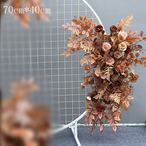 Wedding Props Flower Row Arrangement Artificial Flower Ball Arch Pavilion Decor Hanging Corner Floral Party Stage Scene Layout #1116