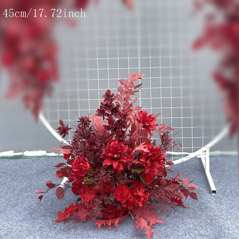 Wedding Props Flower Row Arrangement Artificial Flower Ball Arch Pavilion Decor Hanging Corner Floral Party Stage Scene Layout #1116