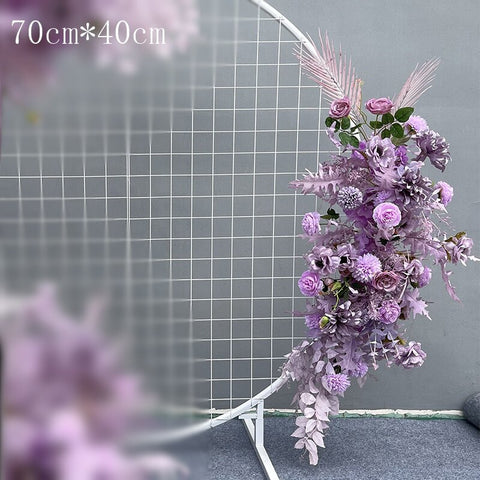 Wedding Props Flower Row Arrangement Artificial Flower Ball Arch Pavilion Decor Hanging Corner Floral Party Stage Scene Layout #1116