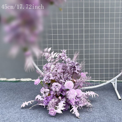 Hochzeits-Requisiten, Blumen-Reihen-Arrangement, künstliche Blumen-Kugel-Bogen-Pavillon-Dekor, hängende Ecke, florales Party-Bühnen-Szenen-Layout 