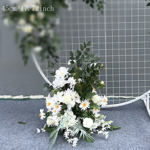 Wedding Props Flower Row Arrangement Artificial Flower Ball Arch Pavilion Decor Hanging Corner Floral Party Stage Scene Layout #1116