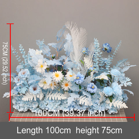 Wedding Ground Row Flowers Artificial Silk Flower Wedding Flower Row T-table Roadside Guide Flowers #1133