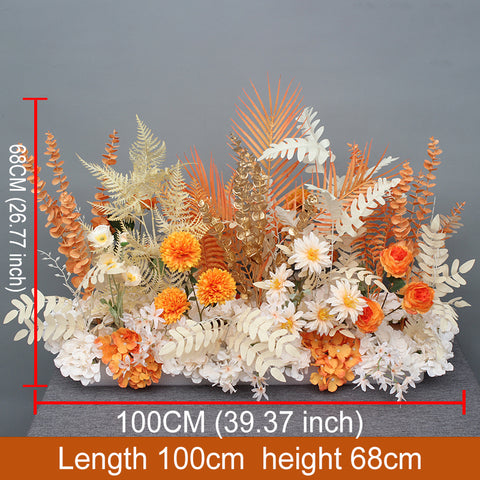 Wedding Ground Row Flowers Artificial Silk Flower Wedding Flower Row T-table Roadside Guide Flowers #1133