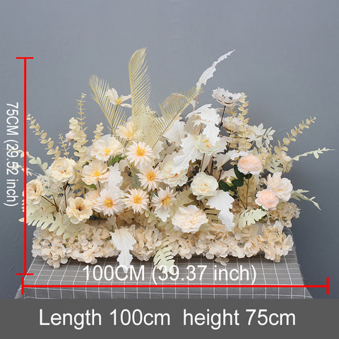 Wedding Ground Row Flowers Artificial Silk Flower Wedding Flower Row T-table Roadside Guide Flowers #1133