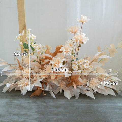 Champagne Wedding Simulation Set Floral Arrangement Small Fresh Silk Flower Fake Flower Road Lead Flower Hall Background Decorative Flower Props #1047