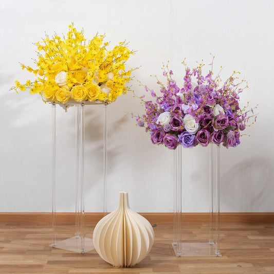 Dancing Orchid Artificial Flower Ball Wedding Table Centerpiece Decor Scene Layout Fake Floral Window Display Road Leads Props #1018