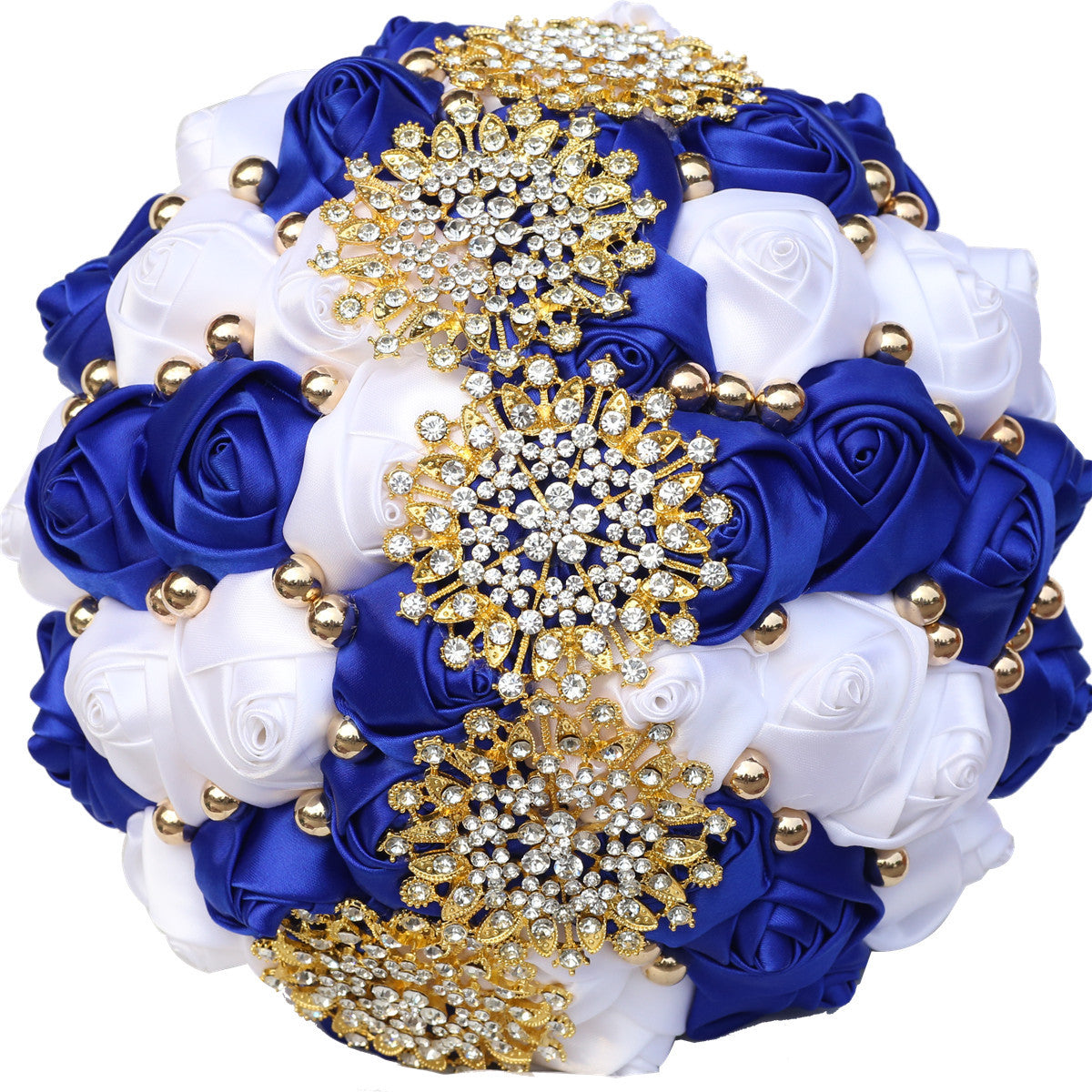 21cm Bridal Bouquet for Brides or Bridesmaids Handmade Rhinestone Brooch Stunning Tassel Wedding Bridal Bouquets W2036