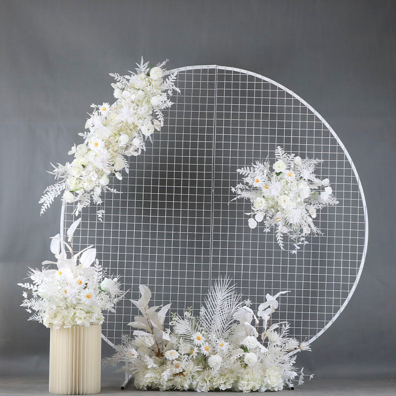 Wedding Scene Props Artificial Flower Row Arrangement Marriage Arch Backdrop Decor Wall Hanging Corner Floral Table Flowers Ball #1117