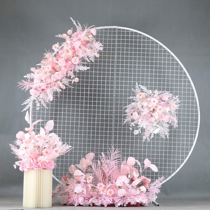 Wedding Scene Props Artificial Flower Row Arrangement Marriage Arch Backdrop Decor Wall Hanging Corner Floral Table Flowers Ball #1117