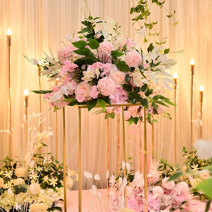 造花ホワイトローズポンポンテーブルセンターピースボール装飾結婚式の背景シルクフラワーボールロードリードフローラルブーケ壁