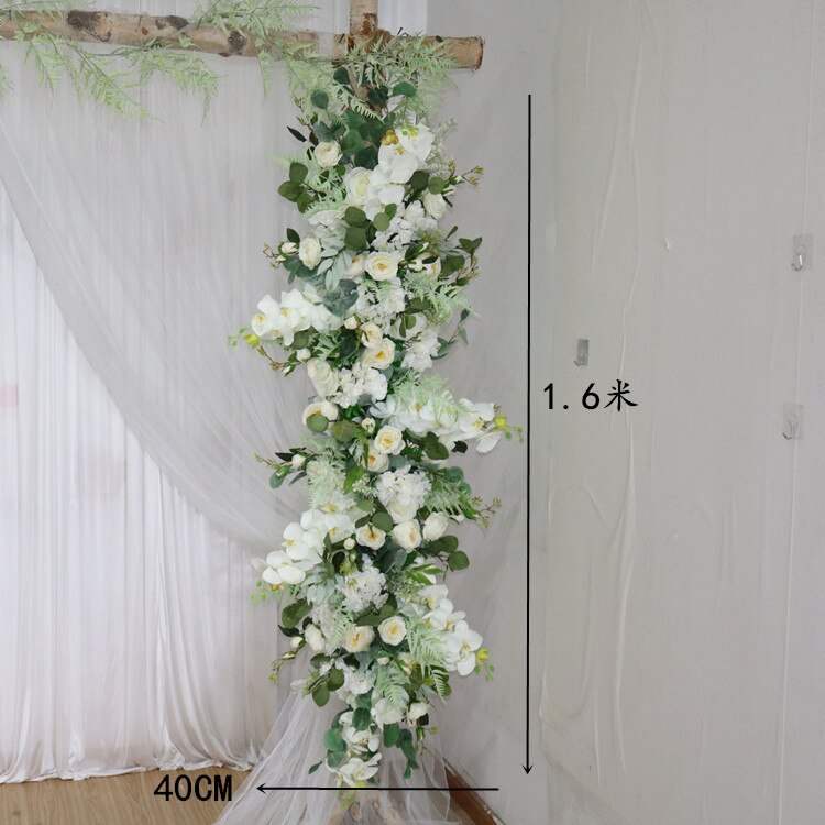 カスタム造花トライアングルフラワー行ぶら下げコーナーフラワーセット結婚式のアーチレイアウトの背景の壁の装飾屋外パーティーディスプレイ