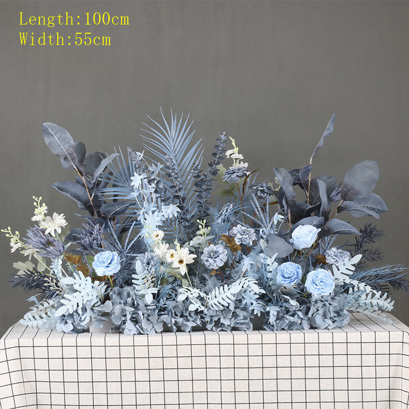 Wedding Scene Props Artificial Flower Row Arrangement Marriage Arch Backdrop Decor Wall Hanging Corner Floral Table Flowers Ball #1117