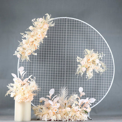 Wedding Scene Props Artificial Flower Row Arrangement Marriage Arch Backdrop Decor Wall Hanging Corner Floral Table Flowers Ball #1117